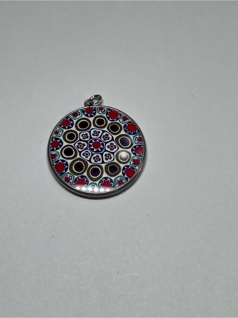 Colorful  Pendant - Red, Blue, Green Pattern